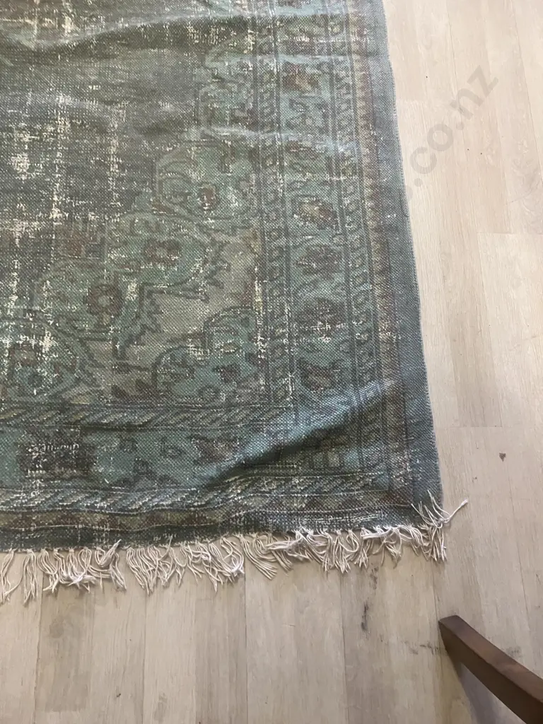 LUCA Green Toned Area Rug. 296 x 198cm Image 1++