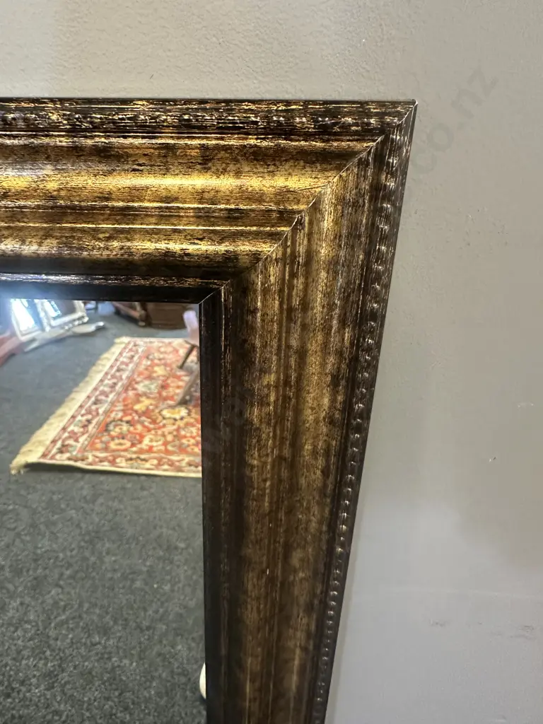 Living & Co Rectangular Gilt Frame Mirror. 100 x 60cm Image 1++