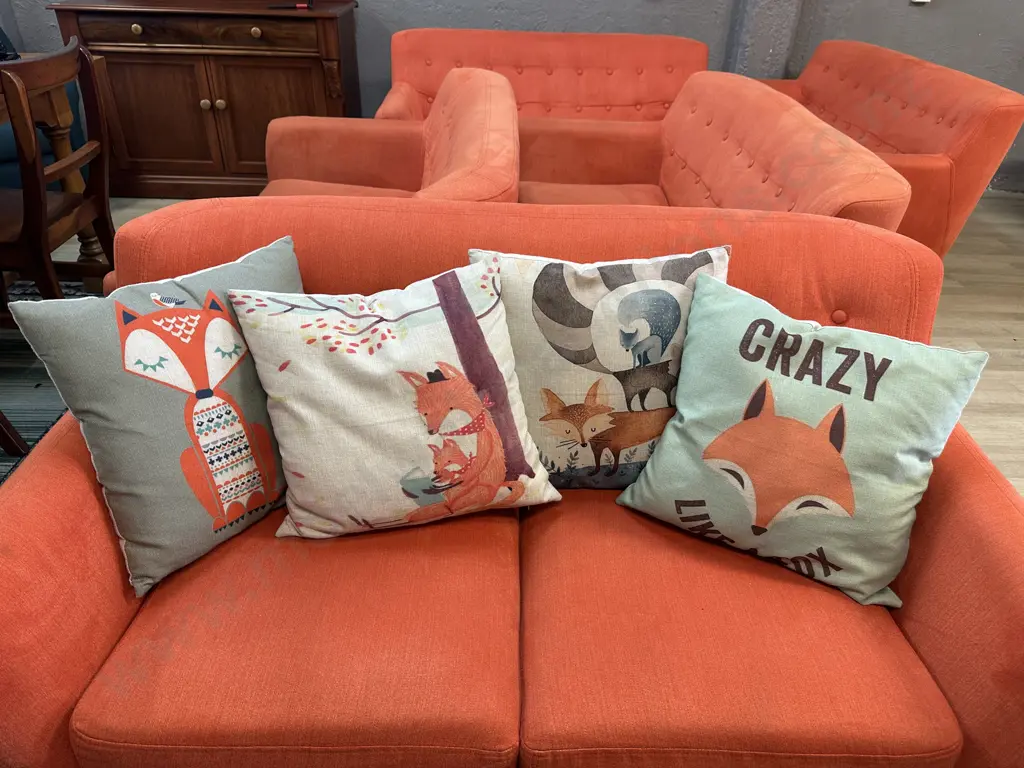 Four 'Fox' Themed Cushions Image 1++