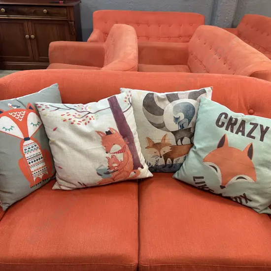 Four 'Fox' Themed Cushions