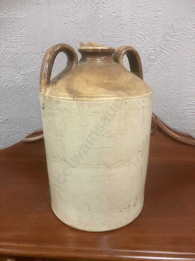 Vintage 46cm Stoneware Flagon Stamped A.E&C.I Ltd Vereeniging South Africa, Has Pouring Lip, No Stopper. 60 x 30cm Image 1++