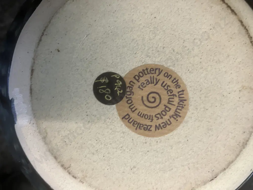 Kim Morgan NZ Potter 40cm Tall Pottery Jug / Vase Image 1++