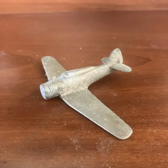 Vintage Brass Airplane (No Stand). 9 x 14cm