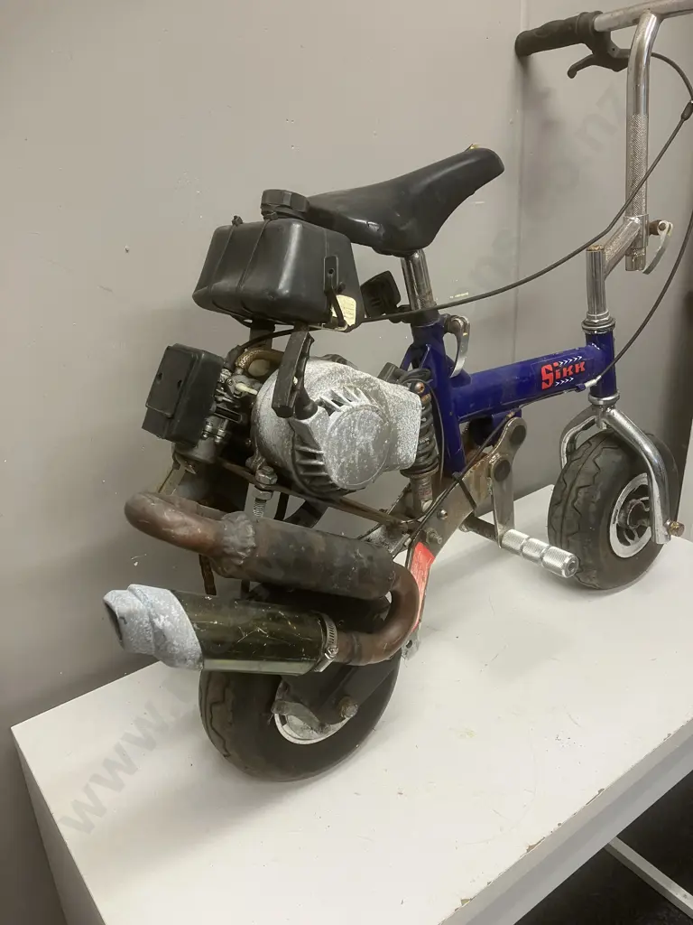 Rare & Collectible Sikk Toys - Sikk Bike, Pull Start 22.5cc? Image 1++