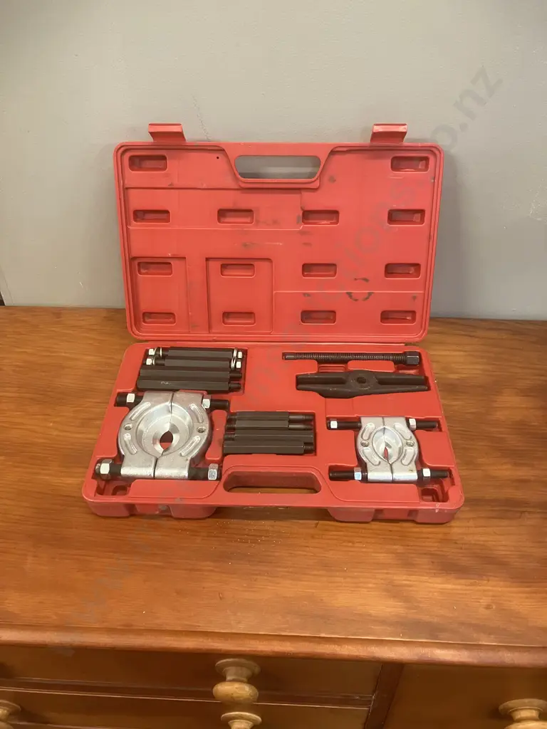 12 Piece Bar-Type Puller / Bearing Separator Set In Blow-Mould Case Image 1++