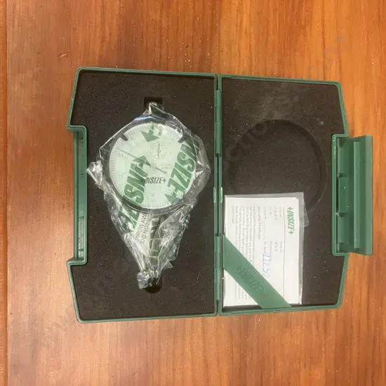 Unused Insize 2308-10A Metric Dial Indicator With Jewelled Bearing, Range 10mm, Graduation 0.01mm, In Case