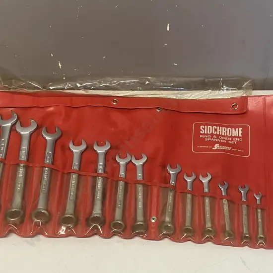 Sidchrome 14 Piece Metric Ring & Open End Spanner Set In Pouch - 6mm to 19mm
