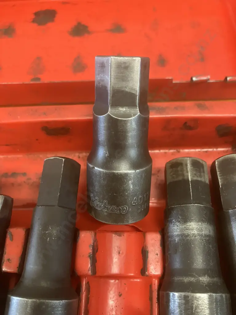 1/2" Drive Metric InHex Impact Bit Socket Set - 11,12,13,14,15,17,19mm Cr-Mo & Koken 4012M-60 InHex Bit Socket 17mm Image 1++