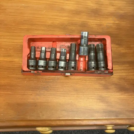 1/2" Drive Metric InHex Impact Bit Socket Set - 11,12,13,14,15,17,19mm Cr-Mo & Koken 4012M-60 InHex Bit Socket 17mm