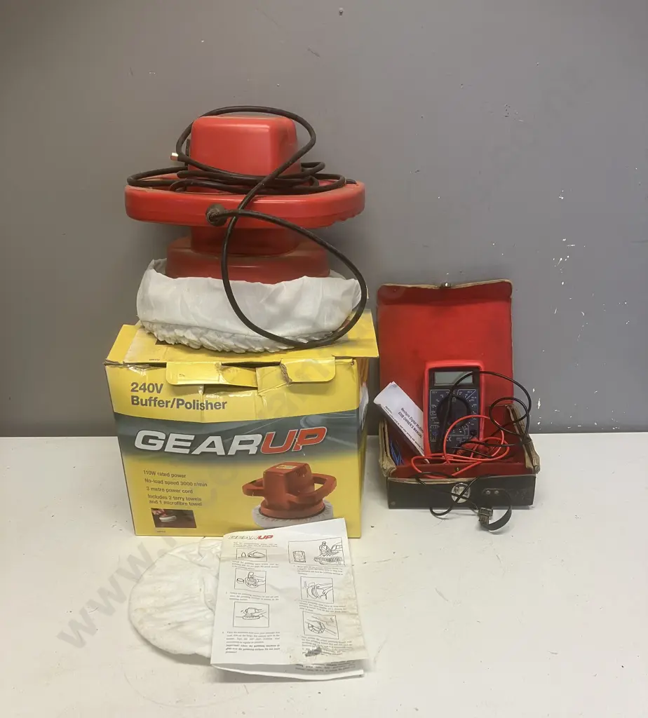 Mechpro Digital Multimeter MPMM830B In Case With GearUp 240V Buffer / Polisher Image 1++