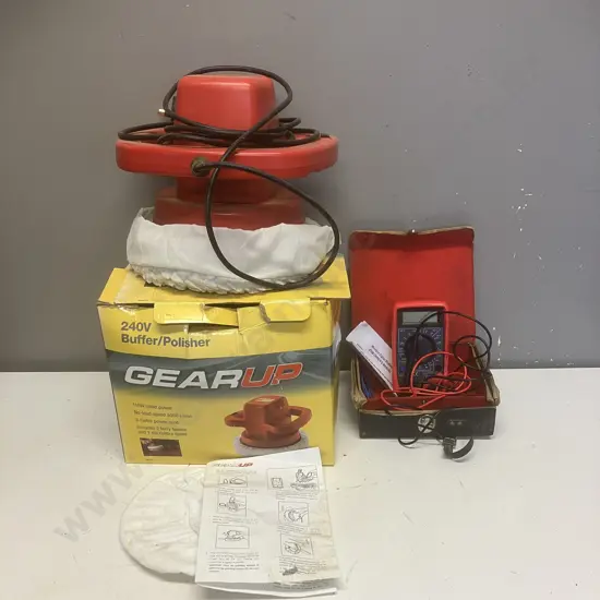 Mechpro Digital Multimeter MPMM830B In Case With GearUp 240V Buffer / Polisher