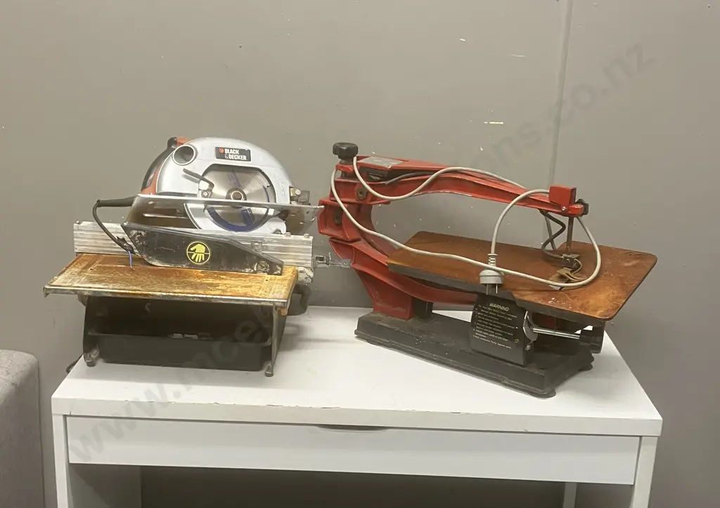 Ryobi ETC450 180mm Tile Cutter, B&D 185mm Circular Saw (Needs Plug), Frejoth Scroll Saw SAW085 (Need Blade) Image 1++