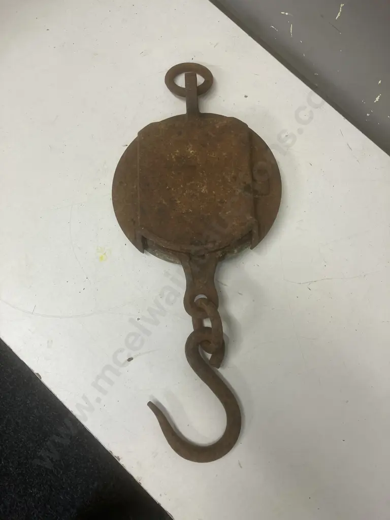 Antique Rare Salters Silvester's Patent Brass Spring Balance To Weigh 300lb Image 1++