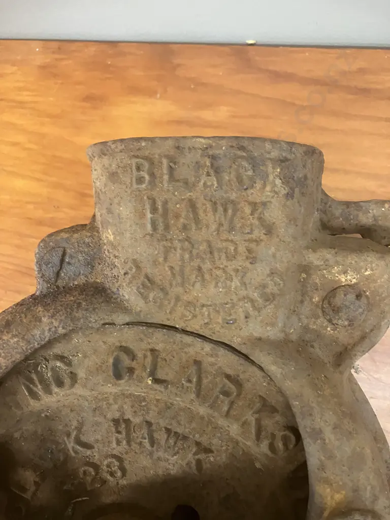 Antique Black Hawk 1903B Cast Iron Corn Sheller - A.H.Pitch Clarksville Tennesee (As Found Condition) Image 1++