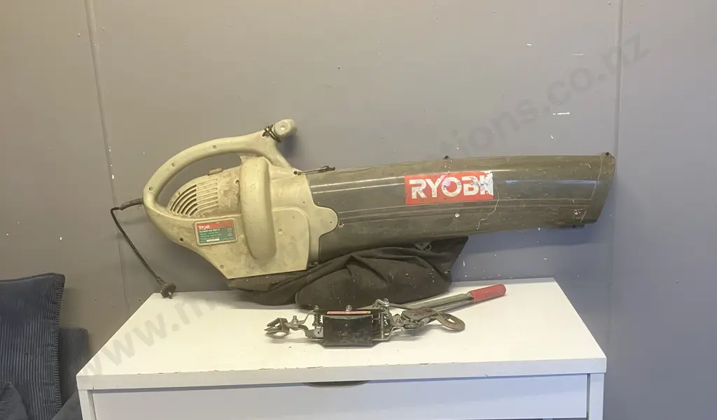 Ryobi Blower Vac 1800W & Hand Cable Puller Image 1++