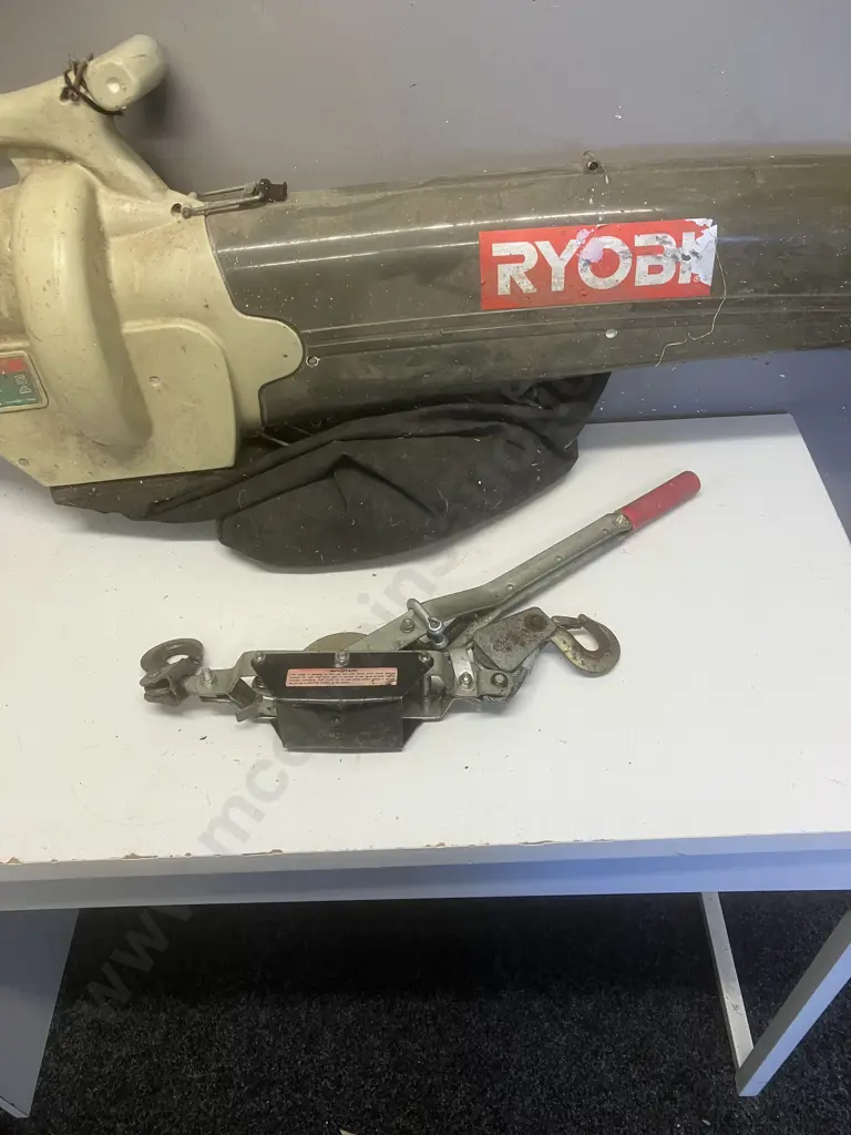 Ryobi Blower Vac 1800W & Hand Cable Puller Image 1++