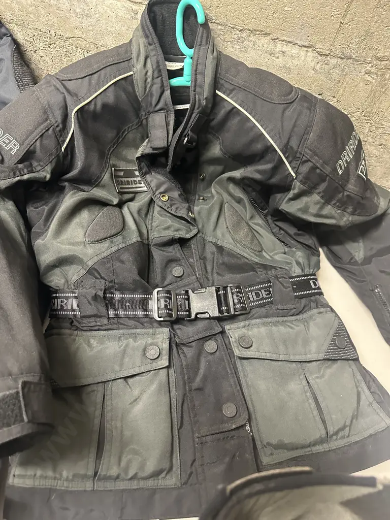 Dririder Motor Bike Jacket & Pants Size Small With Pair Of Prexport Boots Italian Made  Image 1++