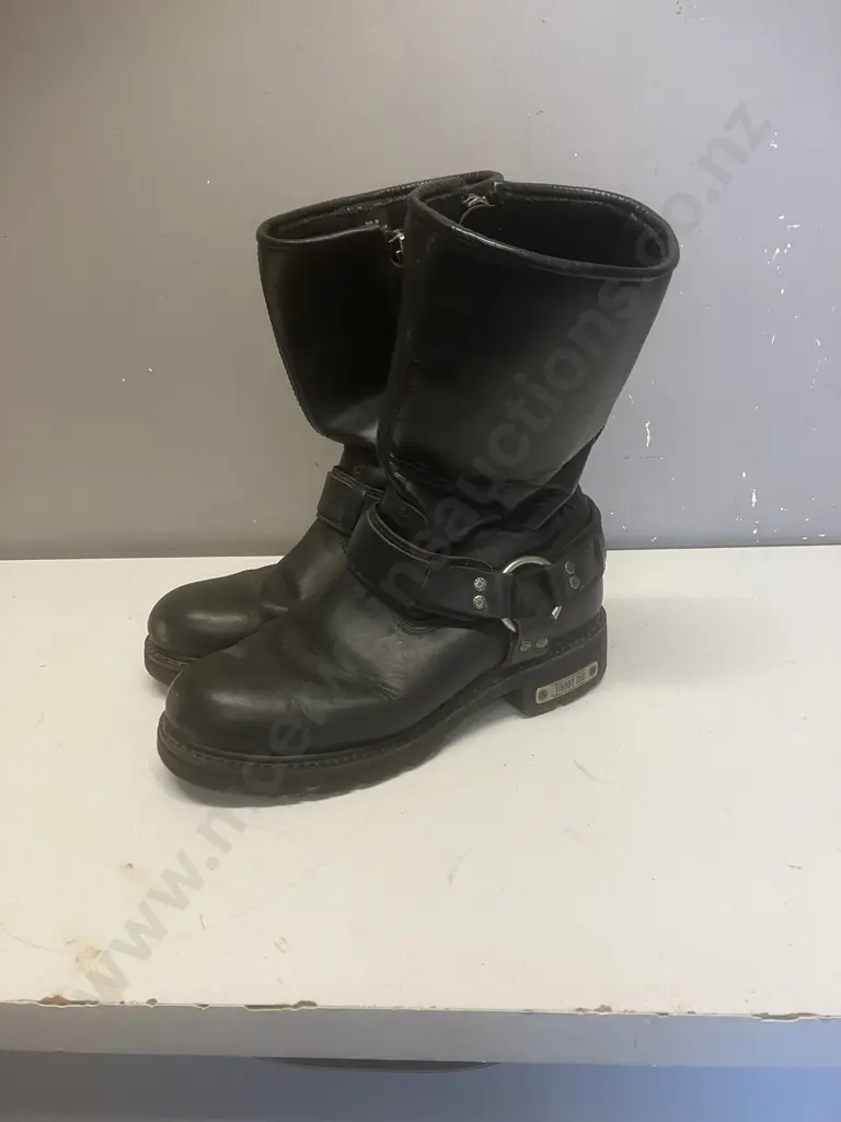 Johnny Reb Motorbike Boots Size 10 Image 1++
