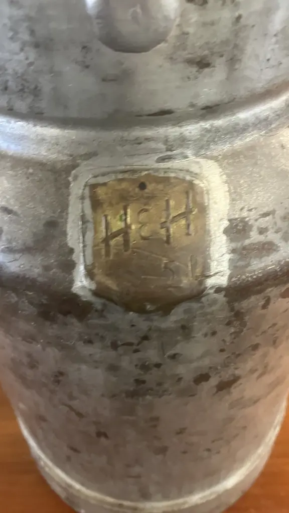 Rare H&H Vintage Metal Milk / Cream Can. 32 x 18cm Image 1++