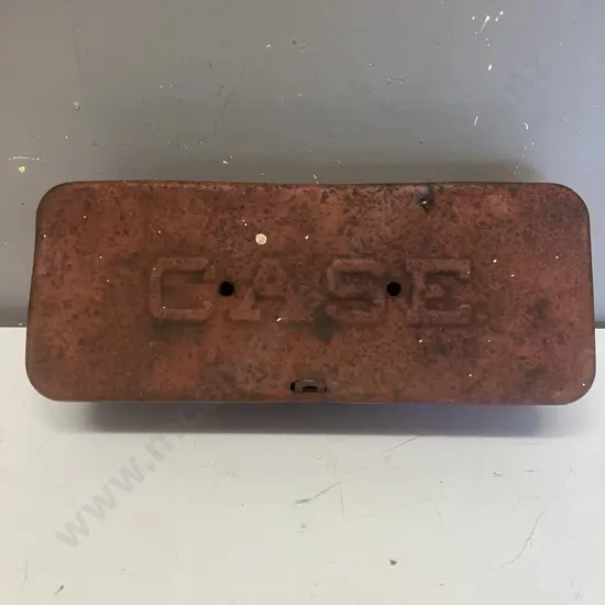 Case Tractor Steel Toolbox With Embossed Lid