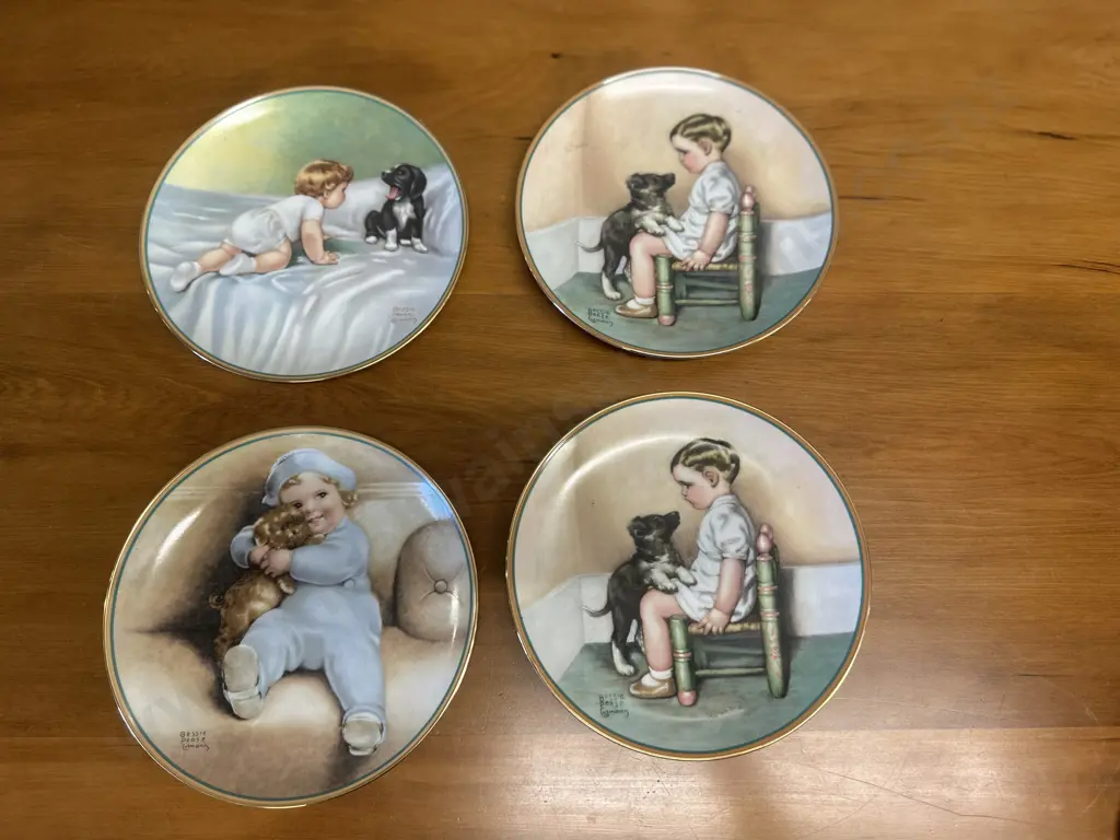 Assorted Collectors Plates 'The Hamilton Collection' Based On Original Art By Bessie Pease Cutmann Image 1++