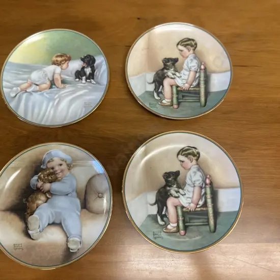 Assorted Collectors Plates 'The Hamilton Collection' Based On Original Art By Bessie Pease Cutmann