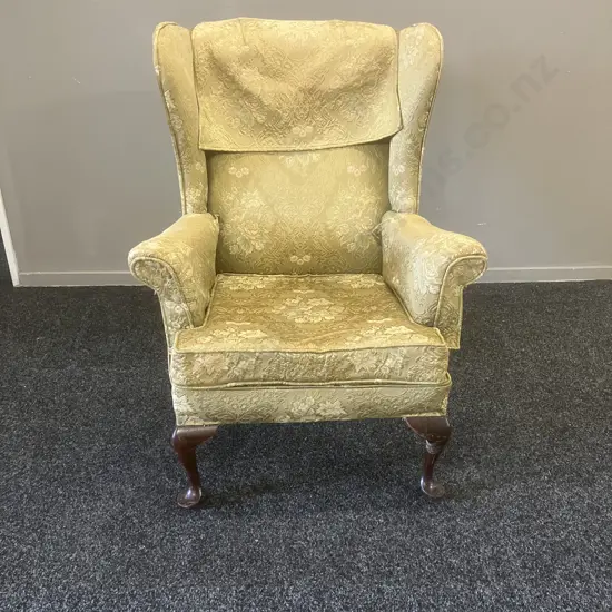 Antique Wingback Armchair