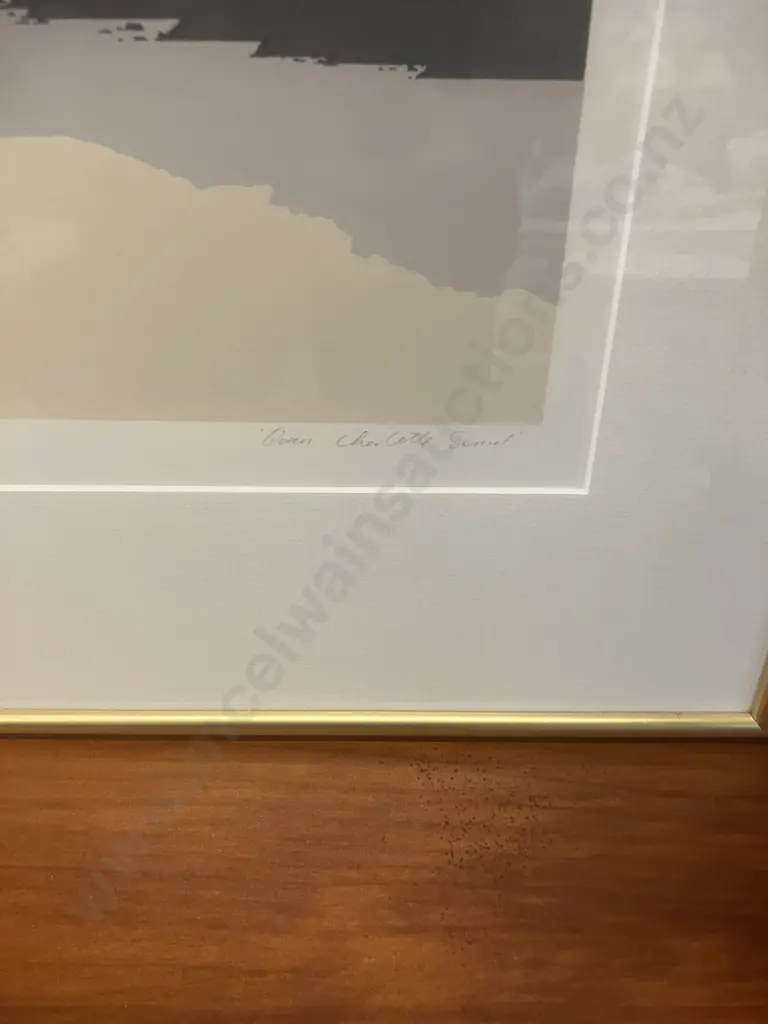 Lawrence Leitch 'Queen Charlotte Sound' 29 / 115 Limited Edition Framed Print. 66 x 83cm Image 1++