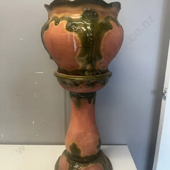 Vintage Jardinere & Pedestal. H66cm