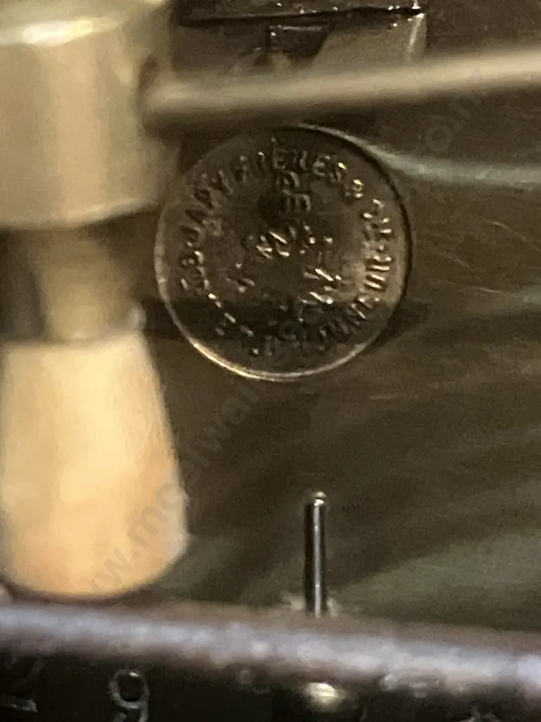 Antique 19th Century French Japy Freres Black Slate Mantel Clock. Paris Medaille d’Honneur. With Pendulum, No Key Image 1++