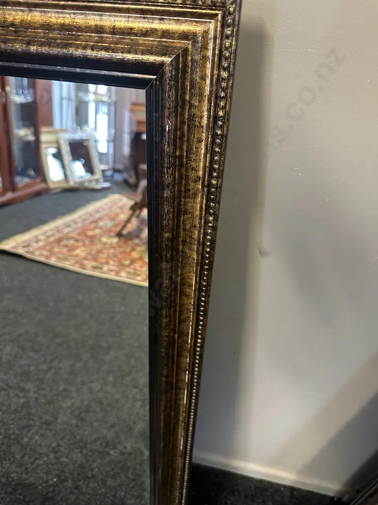 Living & Co Rectangular Gilt Frame Mirror. 100 x 60cm Image 1++