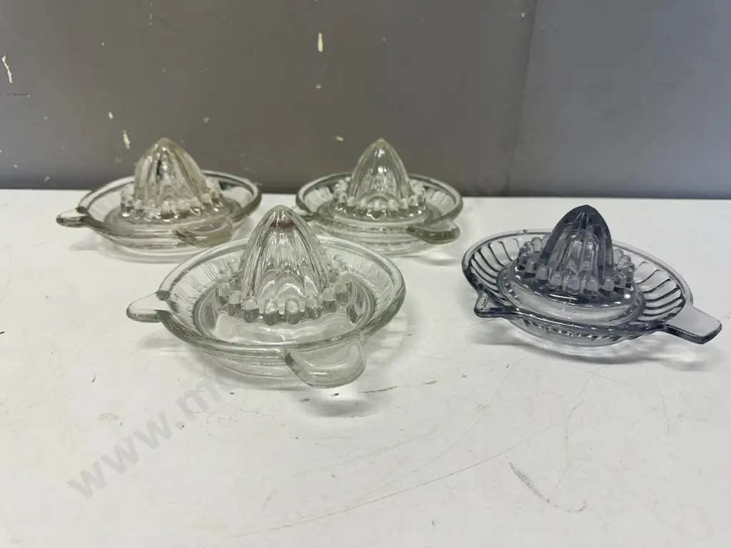 Selection Of Vintage Glass Of Citrus Juicers Image 1++