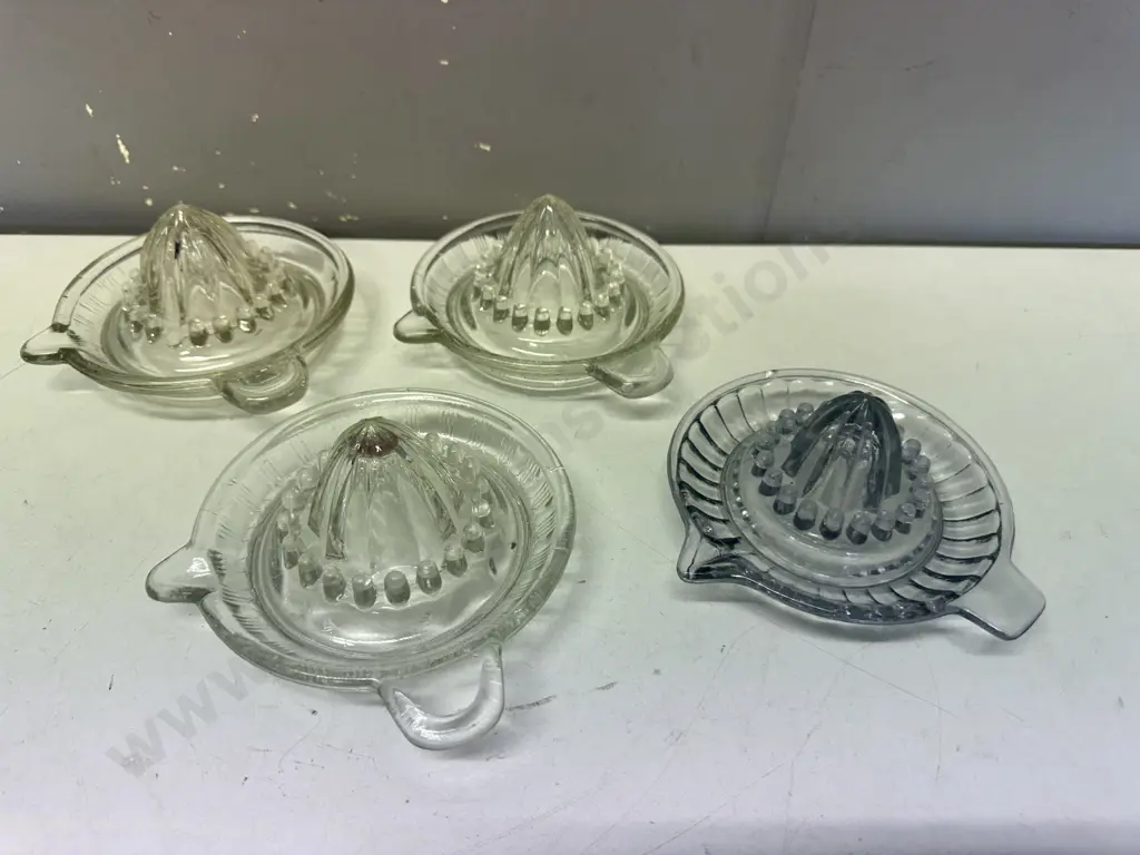 Selection Of Vintage Glass Of Citrus Juicers Image 1++