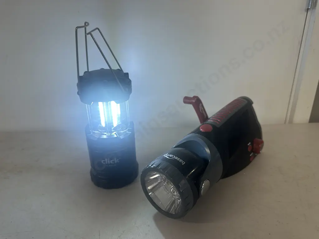Basecamp Branded Torch & 'Click' Collapsible Led Camping Lantern Image 1++