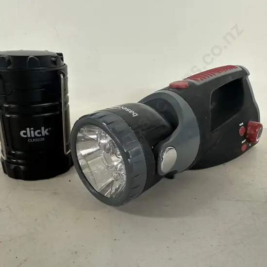 Basecamp Branded Torch & 'Click' Collapsible Led Camping Lantern