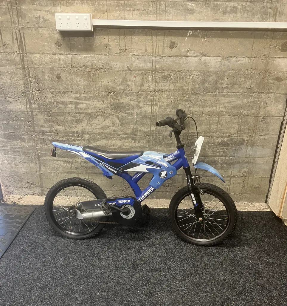 Thumper 'Motobike' Kids Pedal Bike Image 1++