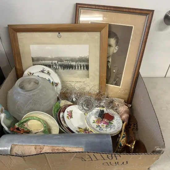 Selection Of China Items, Crystal, Artwork Etc