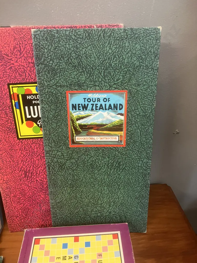 Vintage Drag Strip Game 1965 Milton Bradley Made In NZ, Holdson's Tour of New Zealand 1950s Game Board Only, Etc Image 1++