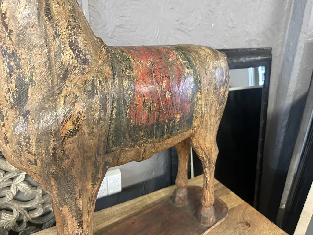 Trojan Wooden Horse. H87 W80 D21.5cm Image 1++