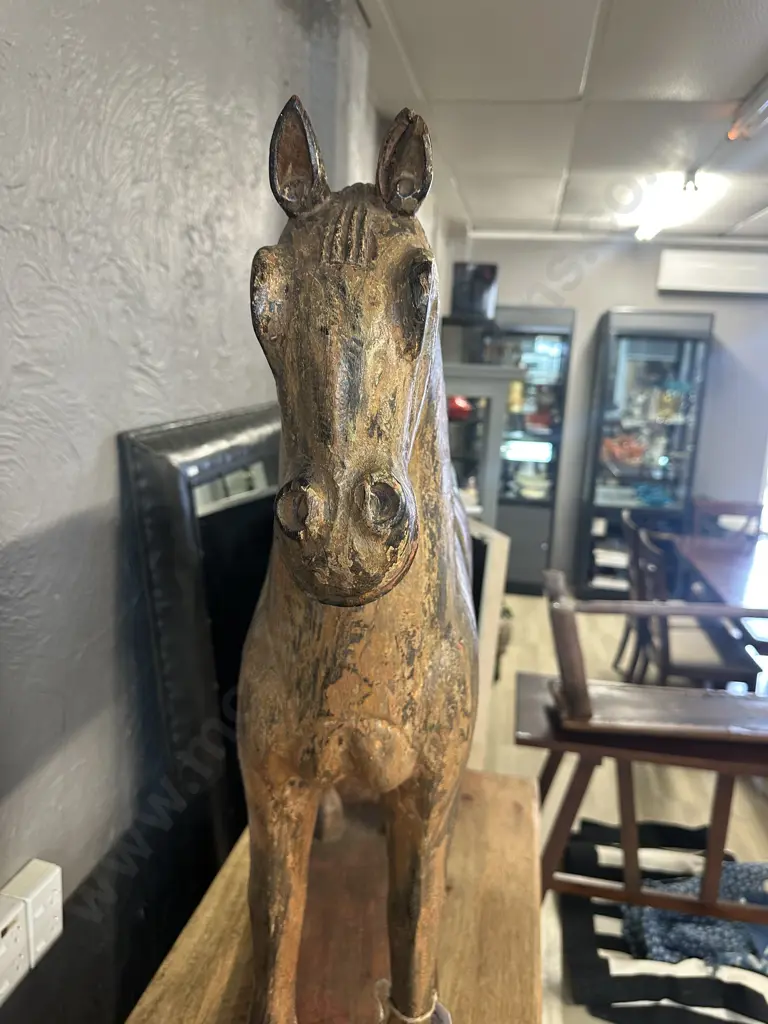 Trojan Wooden Horse. H87 W80 D21.5cm Image 1++