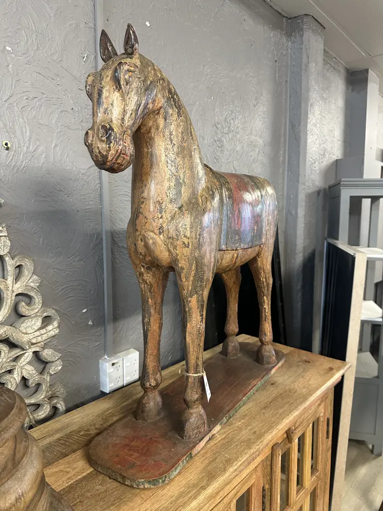 Trojan Wooden Horse. H87 W80 D21.5cm Image 1++