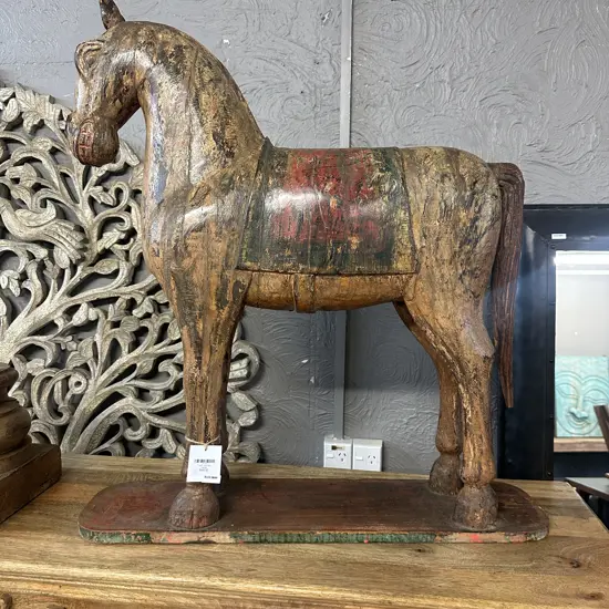 Trojan Wooden Horse. H87 W80 D21.5cm