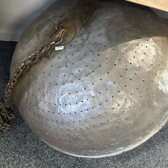 Large Copper Lampshade. 36 x 80.5cm