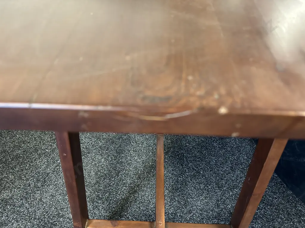 Wooden Trestle Style Hall Table 80x126x45cm. Image 1++