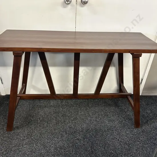 Wooden Trestle Style Hall Table 80x126x45cm.
