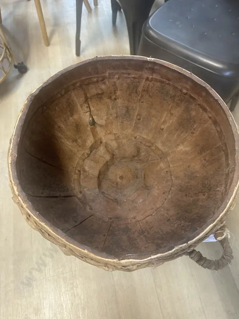 Iron Drum Planter With Stand. 61 x 43cm Image 1++