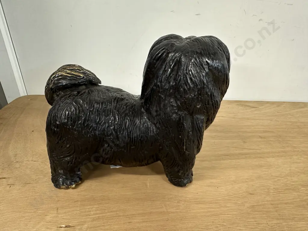 Bronze Terrier Dog Figurine H17cm. Image 1++