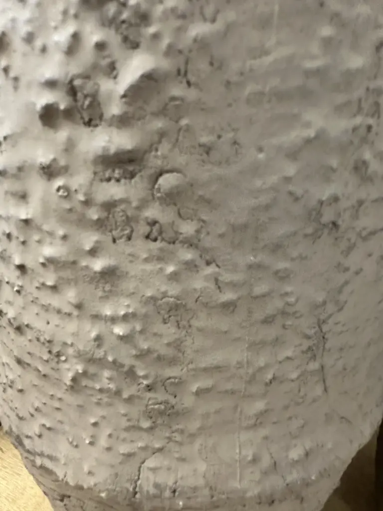 Pair Of Luna Vases Textured Chocolate 36x18cm. Image 1++