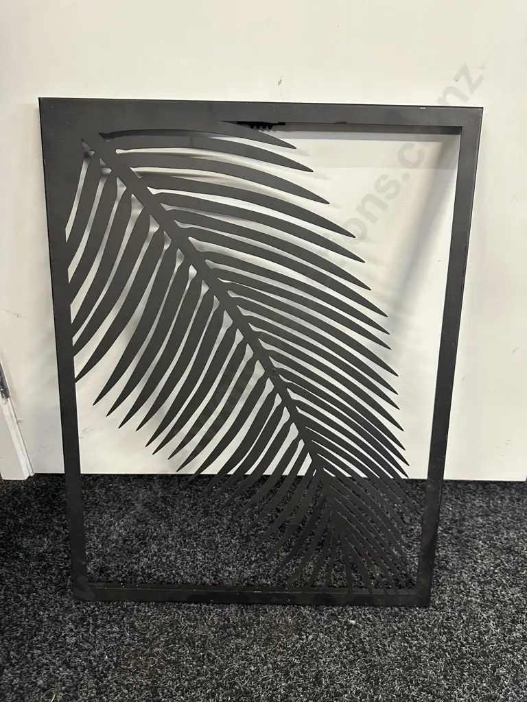 Metal Leaf Wall Art 60x46cm. Image 1++