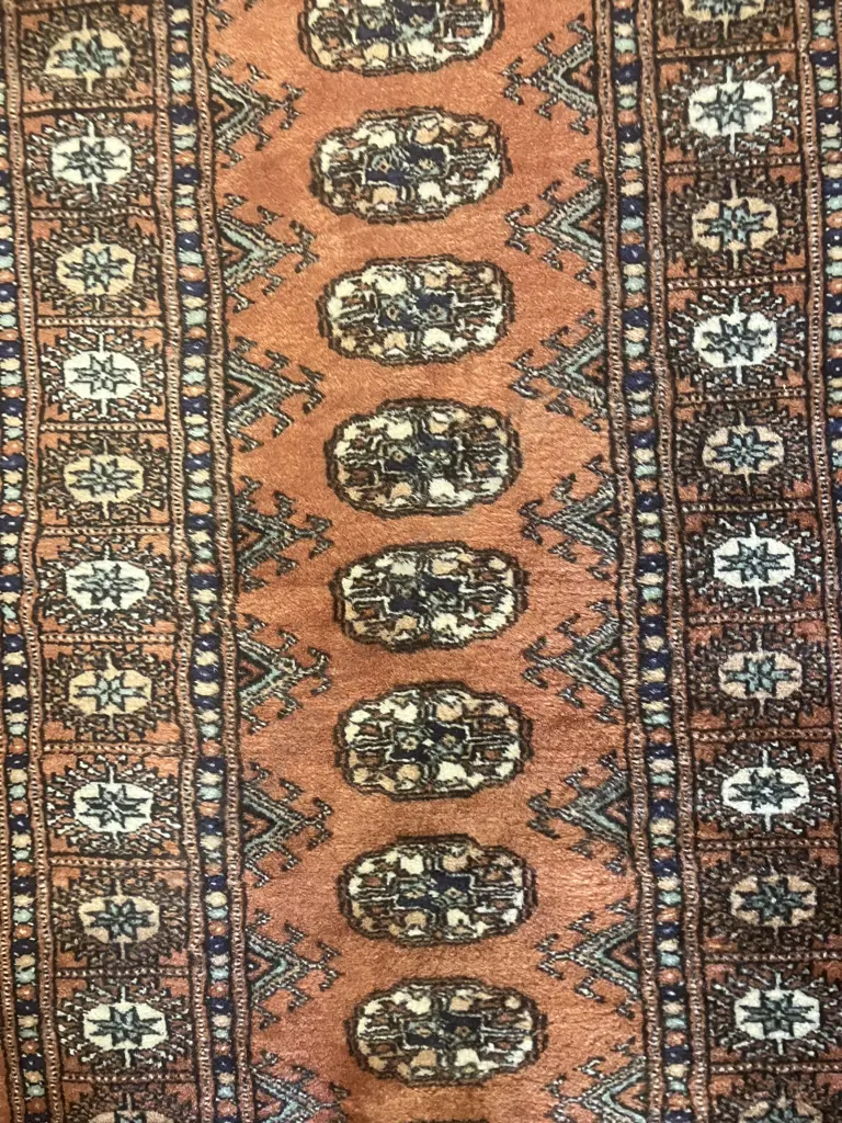 Pakistan Hand Knotted Woolen Carpet Runner - 186cm x 65cm Image 1++